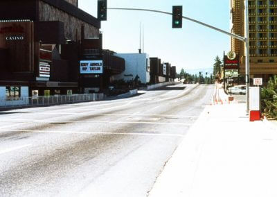 The street where Harvey's Casino in South Lake Tahoe was